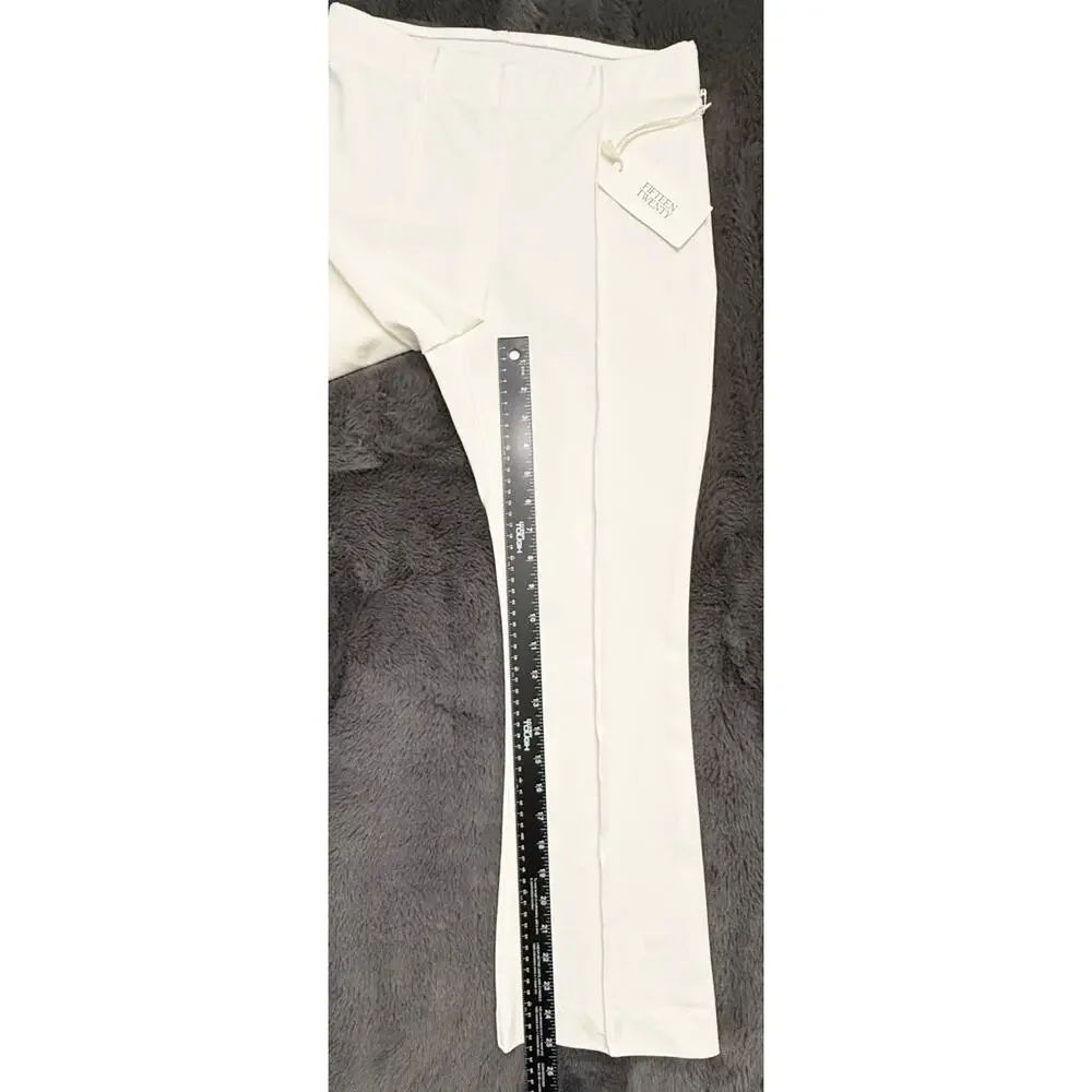 NWT Fifteen Twenty Off White Sigourney Pintuck Wide Leg Pants Size XS